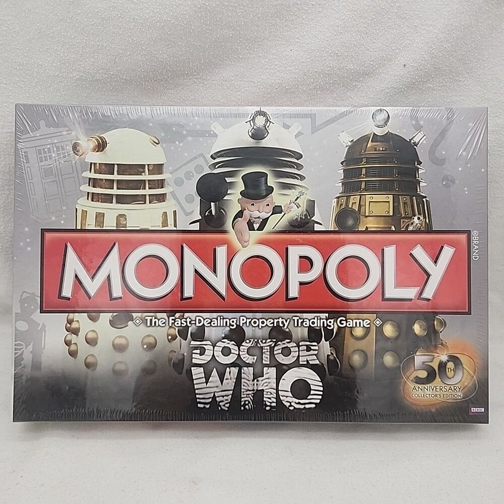 Game Monopoly Doctor Who Regeneration Edition Exclusive Tokens Board NEW Sealed